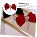 Angoily Tassel Hair Clip Girl Hair Accessories Velvet Hair Bow Girl Bows for Hair Clips for Women Hair Bow Clip Bowknot Barrette Silky Hair Clip Red Pearlescent Alloy Miss Set - Buy Online on GoSupps.com