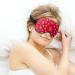 Buy Red Western Paisley Sleep Mask for Women - Adjustable Eye Shades with Elastic Strap for Ultimate Comfort - Buy Online on GoSupps.com