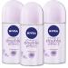 NIVEA DOUBLE EFFECT ROLL-ON FREE ALCOHOL ANTIPERSPIRANT DEODORANT 48 HOURS SKIN TOLERANCE DERMATOLOGICALLY PROVEN (PACK OF 3) Double Effect 3
