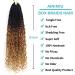 Ainimiu 18 Inch Goddess Box Braids Crochet Hair Bohomian Crochet Box Braids Curly Ends 8 Pack Crochet Braids Synthetic Braiding Hair Extension Black 18 Inch(Pack of 8) 1B/30/27 - Buy Online on GoSupps.com