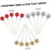 ABOOFAN 100 Pcs Christmas Berries Christmas Tree Baubles Red Berries Glitter Berry Stems Holly Berry Picks Xmas Balls Ornaments Christmas Decoration Diy Glitter Powder Decorations Foam Goldenx2pcs 6.5X1.5CMx2pcs - Buy Online on GoSupps.com