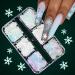 Christmas Glitter Nail Snowflakes Sequins Nail Art Decals Manicure Tips Decoration 6 Grids/Box For Women Gifts Snowflake Glitter Stickers - Buy Online on GoSupps.com