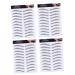 Ipetboom 4pcs Eyebrow Stickers 4d Eyebrow Trimming Transfer Paper