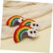 FRCOLOR 3 Pairs Rainbow Barrettes Braiding Hair Accessories Girl Hair Clips Hair Clips for Kids Cotton Rainbow Pendant Snap Side Clamp Rainbow Earring Ornaments Girl Hair Decor The Clouds - Buy Online on GoSupps.com