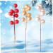 Warmhm 60 Pcs Christmas Fruit Diy Floral Art Plant Simulation Flower Branch Red Berry Stems Tree Decorations Red Berries Picks Christmas Berry Branch Winter Christmas Tree Wreath Foam Redx3pcs 17x3cmx3pcs - Buy Online on GoSupps.com