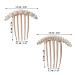 Crystal Rhinestone Pearl Hair Side Combs Clip Set for Women - Perfect Hair Accessories for Wedding, Party, Daily Use - Buy Online on GoSupps.com