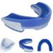 Verdant Touch Basketball Mouthguard | Shock-Absorbing EVA Protection for Adults | Ideal for Football Boxing & Basketball - Blue & White - Buy Online on GoSupps.com