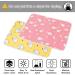 2 Pcs Waterproof Baby Diaper Changing Pad Set - Reusable Nappy Mat for Home and Outdoor (Pink/Yellow) - Buy Online on GoSupps.com