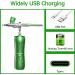 Rechargeable Cordless Airbrush Kit with Compressor - 30PSI Air Brush Gun Set for Painting, Makeup, Nail Art & Tattoos in Green - Buy Online on GoSupps.com