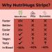 MedHugs NutriHugs Energy Oral Thin Film Strips Caffeine 50mg L-Theanine 30mg & B12 1500mcg | Fast-Acting Focus & Alertness | Vegan Sugar-Free Non-GMO | Doctor-Formulated | 30 Strips - Buy Online on GoSupps.com