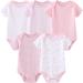 Chamie Newborn Baby Bodysuit Set - 9 Piece Unisex Clothing Bundle | Pure Cotton, Pink, 0-12 Months - Buy Online on GoSupps.com