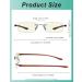 Eyekepper Blue Light Filter Rimless Reading Glasses +0.75 - UV Protection & Stylish Transparent Arms - Shop Internationally - Buy Online on GoSupps.com