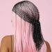 Rhinestone Mesh Headband Sparkly Wide Head Scarf - Crystal Nightclub Hair Accessory for Women and Girls - Buy Online on GoSupps.com