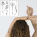 VIWIEU Realistic Temporary Tattoos: Flower Butterfly Daisy Bird & Inspirational Sayings Body Art - 15 Sheets, Waterproof & Perfect for Adult Women and Girls - Buy Online on GoSupps.com