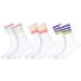 Utensilsto 3 Pairs Tennis Socks Women Retro Ladies Sports Socks Long White Sneaker Socks Women Sports Socks