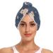 Starry Sky Bears Hair Towel 2 Pack Super Absorbent Hair Drying Towel Quick Dry Hair Turbans Head Towel with Button Twisty Wrap for Women Girls