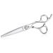 PURPLEBIRD Hairdressing Scissors 6 Inch Hair Scissors Professional Barber Scissors Japanese Stainless Steel Hair Shears for Men Women and Kids with Ball Bearing Tension System HS03-Silver-Straight