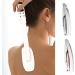 2 Lotion Applicator for Back | Back Cream Applicator | Foldable Long Handled Oils Sun Cream Applicator | Back Lotion Applicator | Back Applicator for Cream Gray+Pink - Buy Online on GoSupps.com