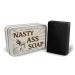 Nasty Ass Soap - Funny Donkey Design - Novelty Bath Soap for Men and Women - Black Soap Handcrafted Made in the USA Contains Activated Charcoal