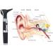 Ohyas Professional Otoscope Diagnosis Kit - LED Portable Ear Cleaner for Family Doctors & ENT Care - 8 Point Endoscope - Ships Internationally - Buy Online on GoSupps.com