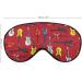 I Love Guitars Sleep Mask - Adjustable Strap Eye Cover for Sleeping Men and Women - Blocks Light for Night, Travel, Nap - Buy Online on GoSupps.com