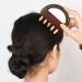 Wooden Scalp Massager - Handheld Relaxation Tool with 5 Combing Tips | Multifunctional Head Massage Comb for Full Body Use Legs & Neck - Buy Online on GoSupps.com
