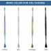 Suiwotin 16PCS Wax Carving Tool Kit - Stainless Steel Sculpting Spoon with Double-Headed Design, 4.6 Length, 4 Colors - Buy Online on GoSupps.com