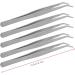 HEEPDD 5-Pack Stainless Steel Curved & Straight Tweezers for Eyelash Extensions | Precision Pointed Tips | International Shipping Available - Buy Online on GoSupps.com