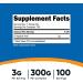 Nutricost D-Aspartic Acid (DAA) Powder 300G - Pure Supplement for Hormonal Balance - Buy Online on GoSupps.com
