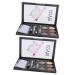 Beavorty 2 Sets Eyebrow Powder Set Makeup Brush Matte Eyeshadow Glitter Makeup Cosmetic Supply Eyebrow Pencil