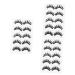 minkissy 15 Pairs artificial false eyelashes Women Makeup Supplies Thick Lashes Makeup Lashes Dense Eyelashes Unique Fake Eyelashes Women False Eyelash fiber Makeup Tools 3d curly