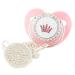 Luxury Cartoon Crown Heart Shape Baby Pacifier | Rhinestone Bling Soother for Infants | Perfect Baby Shower Gift - Buy Online on GoSupps.com