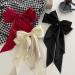 3PCS Large Satin Ribbon Bow Hair Clips Set - Vintage Style Hair Barrettes for Girls & Ladies - Buy Online on GoSupps.com
