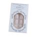 Glossy White French Tip Fake Toenails - Flower Press Short Square Acrylic Nail Set with Glitter Designs - 24 Pcs Full Cover Glue-On Toenails for Women & Girls - Buy Online on GoSupps.com