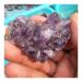 Crystal 1pcs Amethyst Geode Heart Shaped Crystal Crystals Stones Titanium Rainbow Amethyst Cluster Angel Quartz
