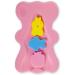 HALLO Soft Infant Bath Sponge Skid Proof Baby Bath Mat Newborn Odor Free (Pink)