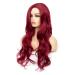 Baruisi Wine Red Long Wavy Wig for Women - Heat Resistant Synthetic Fiber Cosplay Wig - Buy Online on GoSupps.com