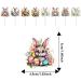 Aizuoni Easter Eggs Cupcakes Toppers Bunny Cake and Cupcake Toppers | Wafer Rice Paper Cake Toppers Decoration for Easter and Birthday - Buy Online on GoSupps.com