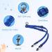 Nasjac Double Dog Leash - No Tangling 360 Rotatable Adjustable Bungee Leash for Small Medium & Large Dogs - Light Blue Perfect for Running & Training - Buy Online on GoSupps.com