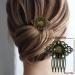 Vintage Hair Side Combs 6 Pack - Gold Pearl Rhinestone Metal Clips for Women - Bridal Wedding Hair Accessories - Buy Online on GoSupps.com