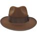 Nicky Bigs Novelties Mens Adventurer Explorer Fedora Hat - Brown, One Size - Buy Online on GoSupps.com