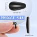 Bewudy Glasses Pads - 10 Pairs Self-Adhesive Anti-Slip Repair Set for Glasses & Sunglasses (3mm Thickness Black) - Buy Online on GoSupps.com