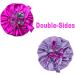 Satin Night Cap for Women - Extra Large Adjustable Bonnet for Long/Curly Hair | Double-Layer Soft & Breathable - Purple - Buy Online on GoSupps.com