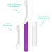 Quip Sonic Toothbrush for Kids - Electric Soft Bristle Timer Extra Brush Head & Travel Cover - Perfect for International Shipping - Purple - Buy Online on GoSupps.com