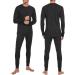 Merino Wool Base Layer Top for Men - 100% Merino Wool Thermal Shirt (Charcoal, XXL) - Buy Online on GoSupps.com