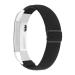 Adjustable Elastic Bands Compatible with Fitbit Alta/Alta HR, Soft Stretchy Nylon Sports Breathable Replacement Wristbands for Women Men (Black)