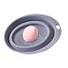 Tebinzi Cosmetic Scrubber Pad Silicone Mat for Makeup Brush Washing - Silicone Cleaning Bowl Makeup Brush Cleaner Washing Tools for Makeup Eggs Grey