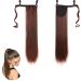 Traziewell Pony Tail Hair Piece Straight Hair Extension Long Straight Ponytail Extensions Wrap Around Pony Tail High Temperature Synthetic Hairpieces for Women Ladies 0606 FH000606 L