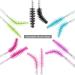 300 Pcs Eyelash Wands Disposable - Thick Spoolie Mascara Brush for Lashes & Eyebrow Makeup - Buy Online on GoSupps.com