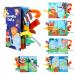 Vicloon Baby Cloth Books for Babies Baby Soft Books with 3D Animal Tails Touch and Feel Soft Books Early Learning Babies First Books Quiet Books for 0-3 Year Old Toddlers Kids(Jungle)